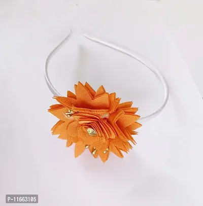GadinFashion? Unique hair band for baby girls/Head band for girls, Pack-01, Color-Orange