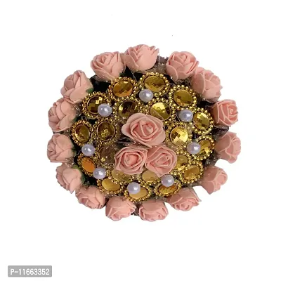 Gadinfashion™ Designer Gajra Bun Flower Bun Accessories For Women Multi Pack-01-thumb0