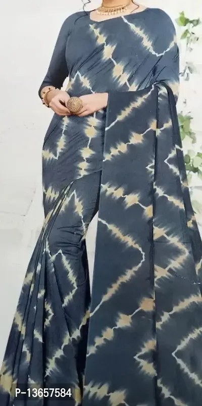 Classic Printed Saree with Blouse piece-thumb0