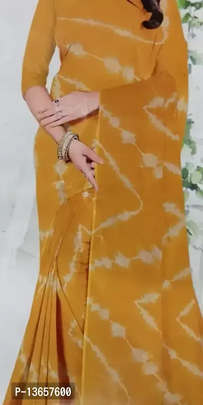 Classic Printed Saree with Blouse piece-thumb0