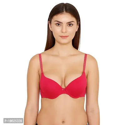 Buy Zivame Padded Non Wired 3/4th Coverage T-Shirt Bra - Blue