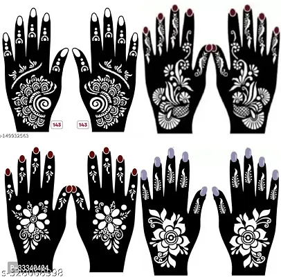 Mehandi Stencil Mehendi stencil bridal, Mehendi Design sm504 Temporary Tattoo Kit-thumb0