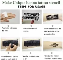 Unique Mehndi stencil Henna Tattoo Stencil Women Girls Finger Temporary 43 Temporary Tattoo Kit-thumb1