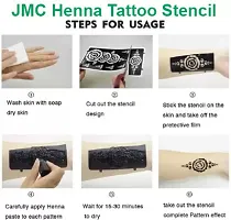 Unique Mehandi Stencil Mehendi stencil bridal, Mehendi Design s-4+42 Temporary Tattoo Kit Pack Of 4-thumb2