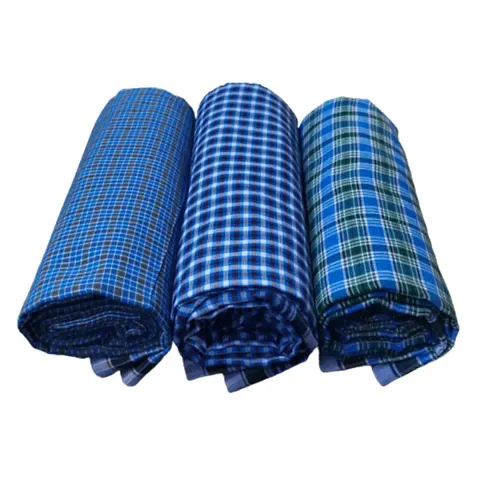 ImegaZ Men's Lungi (2.00 meter) (100% Pure Cotton Quality Printing/Skin Friendly) (Multi-Colored) - 3 Piece