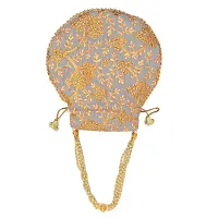 Classy Silk Embroidered Potli Bag for Women-thumb1