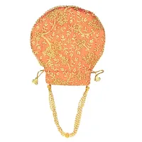 Amazing good quality pearl handle partywear potli bag-thumb2