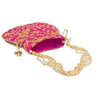 Classy Silk Embroidered Potli Bag for Women-thumb1