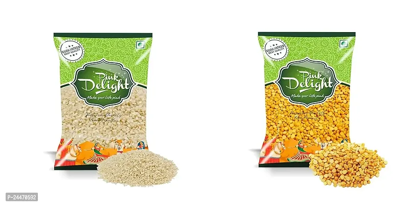 Unpolished Dal Combo 1 Kg | Urad Mogar Dhuli Dal 500 Gm | Channa Dal 500 Gm