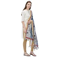 Faserz Chanderi silk dupatta Women's chunni(grey, blue_2.30 * 0.90 mts)-thumb4