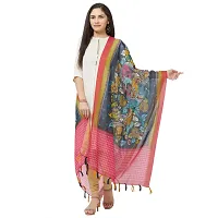 Faserz Traditional Digitial Printed Chanderi Silk Dupatta For Women (Length:2.30 Mts, Width:36 Inch) (PINK)-thumb1