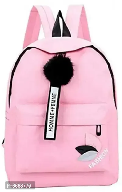 Backpack For Girls For office and college with keychain-thumb0