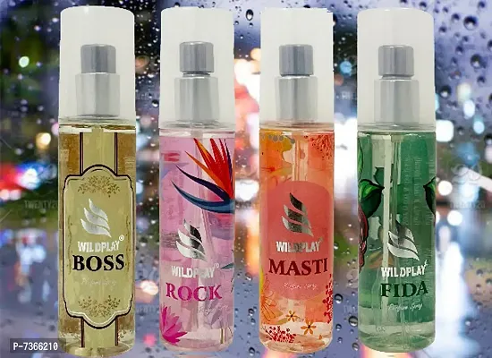 Wildplay Parfume Set Of 4 Boss,Rock,Masti  Fida Spray Parfume