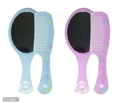 Mirror With Comb Set of 2