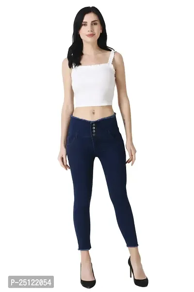 Women Denim Dark Blue Stretchable Jeans
