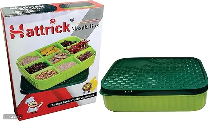 Square 9 Sections Multipurpose Masala Rangoli Dabba Box Set-thumb0