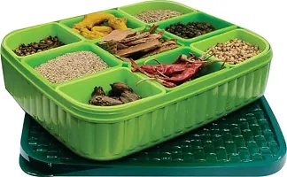 Square 9 Sections Multipurpose Masala Rangoli Dabba Box Set-thumb3