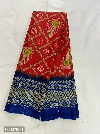 Stylish Cotton Silk Multicoloured Printed Saree with Blouse Piece For Women-thumb0