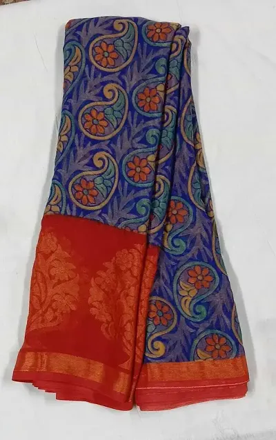 Stylish Brasso Saree with Blouse piece For Women