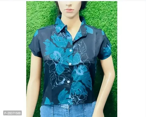 Fancy Mos Crepe Printed Shirt For Women