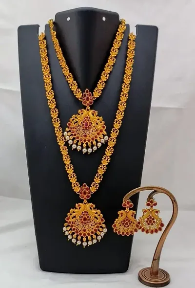 Traditional Gold Plated Brass Jewellery Combo
