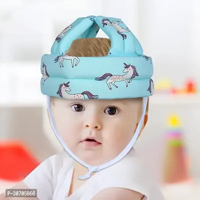 Baby Moo Unicorn Head Protection Adjustable Cushioned Safety Helmet Turquoise-thumb0