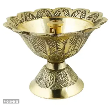 Decorative Akhand Diya Deepak For Pooja Decoration (Pack Of 1)