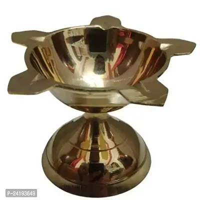 Decorative Akhand Diya Deepak For Pooja Decoration 4.6 Cm