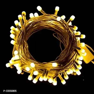 40 LEDs 11 m Yellow Steady Bulb Rice Light