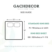 GACHDECOR All Around Elastic Fitted Queen Size Double Bed Bedsheet with 2 Large Pillow Covers Fits Upto Mattress of 8 Inches, Size - 60 x 78 Inches, Maroon Tree-thumb3