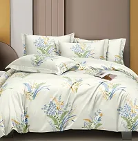 Classic Glace Cotton Bedsheet with Pillow Covers-thumb2
