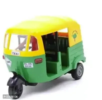 Premium Quality Cng Auto Rickshaw Pull Back Motion Excellent Realistic Graphics Toy-thumb0