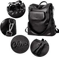 Medium 25 L Backpack Purse for Women Convertible Travel Vintage PU Leather Shoulder Bag-thumb3