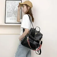 Medium 25 L Backpack Purse for Women Convertible Travel Vintage PU Leather Shoulder Bag-thumb2