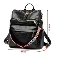 Medium 25 L Backpack Purse for Women Convertible Travel Vintage PU Leather Shoulder Bag-thumb3