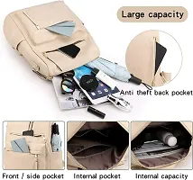 Medium 25 L Backpack Purse for Women Convertible Travel Vintage PU Leather Shoulder Bag-thumb1