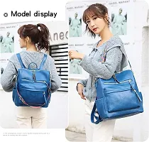 Medium 25 L Backpack Purse for Women Convertible Travel Vintage PU Leather Shoulder Bag-thumb4