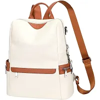 Medium 25 L Backpack Purse for Women Convertible Travel Vintage PU Leather Shoulder Bag-thumb1