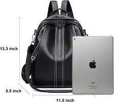 Medium 25 L Backpack Purse for Women Convertible Travel Vintage PU Leather Shoulder Bag-thumb3