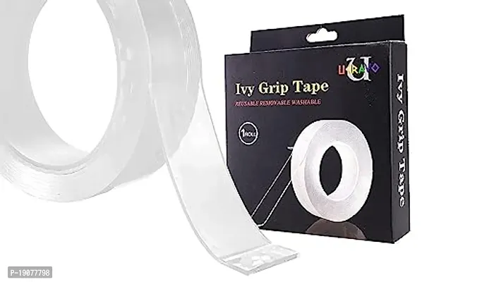 Gs Double Side Tape Heavy Duty Reusable Silicone Anti-Slip Strong Multi-Functional Transparent Tape-thumb2