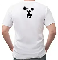 RK SPORTS Round Neck Gym Printing T Shirts (XX-Large) White-thumb1