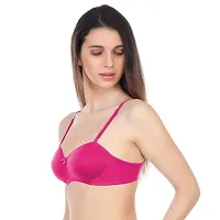 Lerisha Womens Half Cup Lighty Padded Bra , Multicolored Pack Of 3-thumb2