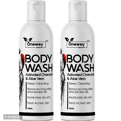 Oil Cleansing Activated Charcoal Body Wash 100ML(Pack of 2) Price Incl. Shipping-thumb0