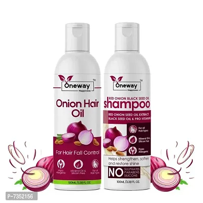 Adivasi Red Onion Hair Growth and Hair fall Control Kit 200ml ( 100% Organic and Natural )-thumb0
