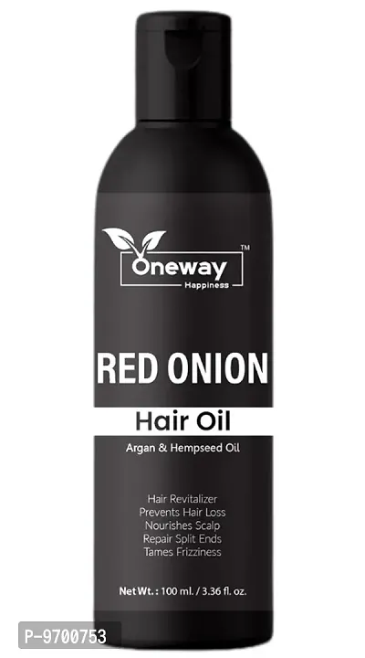 Oneway Happiness Red Onion Ayurvedic Hair Oil 100ml-thumb0