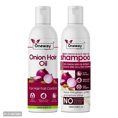 Oneway Happiness Onion Hair Growth Kit 200Ml Hair Care Hair Oil-thumb0