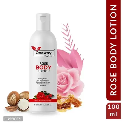 Oneway Happiness Rose Body lotion For skin Hydration - All skin type 100ml-thumb0