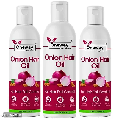 Oneway Happiness Onion Oil 100ml ( Pack of 3 ) 300mnl