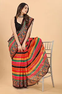 Attractive Georgette Saree with Blouse piece-thumb3