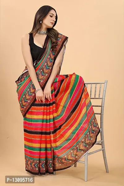 Attractive Georgette Saree with Blouse piece-thumb4